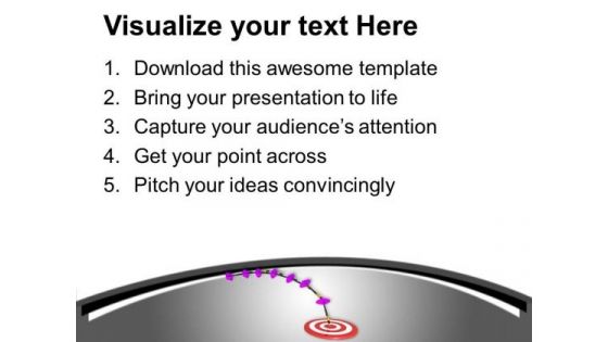 Get The Target On Time PowerPoint Templates Ppt Backgrounds For Slides 0613