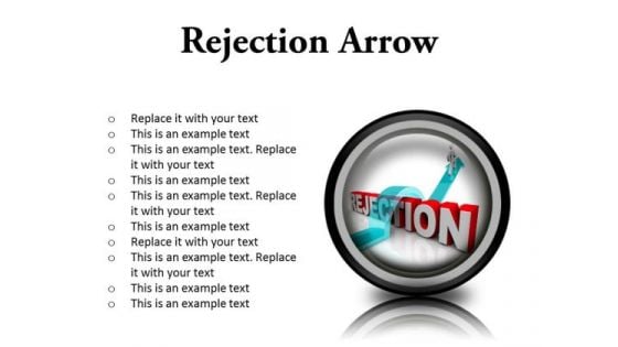 Getting Over Rejection Arrow Business PowerPoint Presentation Slides Cc Getting Over Rejection Arrow Business PowerPoint Presentation Slides Cc