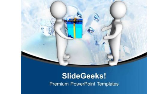 Gift Exchange Is A Great Ideas PowerPoint Templates Ppt Backgrounds For Slides 0713