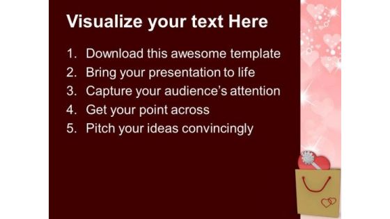 Gift In Shopping Bag Celebration PowerPoint Templates Ppt Backgrounds For Slides 0213