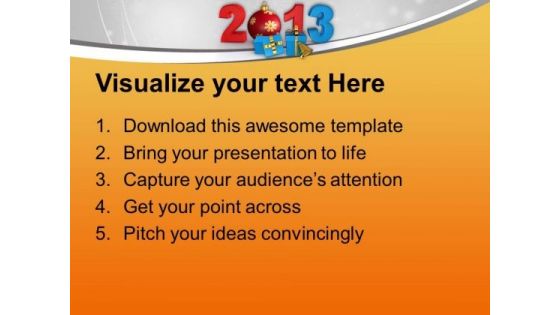 Gifts For This New Year 2013 PowerPoint Templates Ppt Backgrounds For Slides 0513