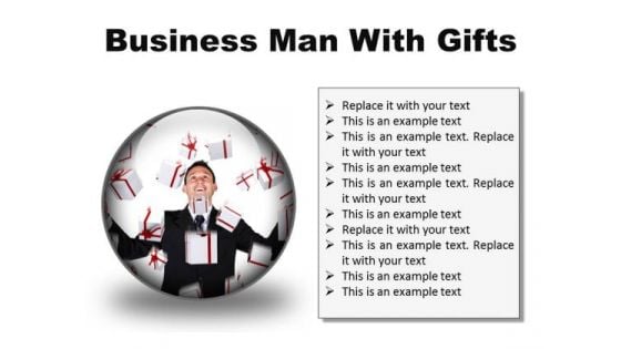 Gifts Man Business PowerPoint Presentation Slides C