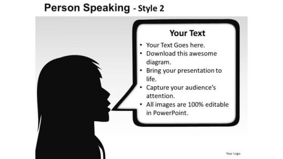 Girl Talking Callout PowerPoint Slides And Ppt Templates