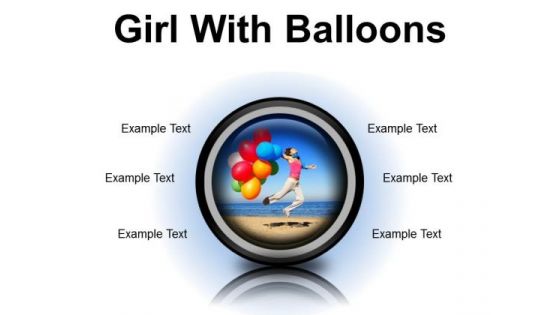 Girl With Balloons Holidays PowerPoint PowerPoint Presentation Slides Cc