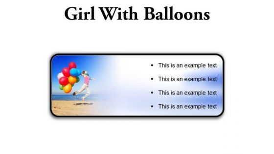 Girl With Balloons Holidays PowerPoint PowerPoint Presentation Slides R