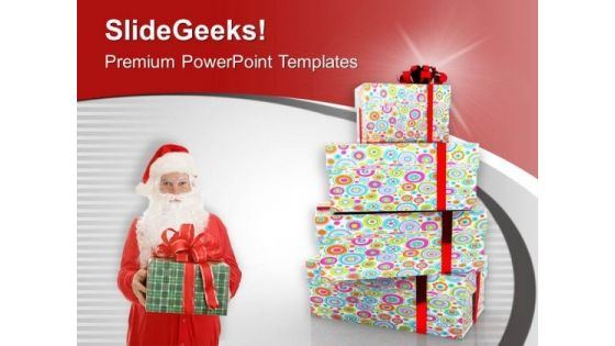 Give Gifts To Poors PowerPoint Templates Ppt Backgrounds For Slides 0513