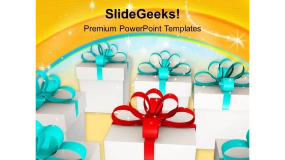 Give Gifts To Your Friends And Family PowerPoint Templates Ppt Backgrounds For Slides 0413