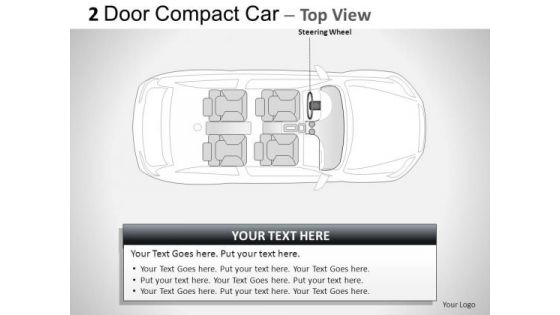 Glamour 2 Door Blue Car Top PowerPoint Slides And Ppt Diagram Templates