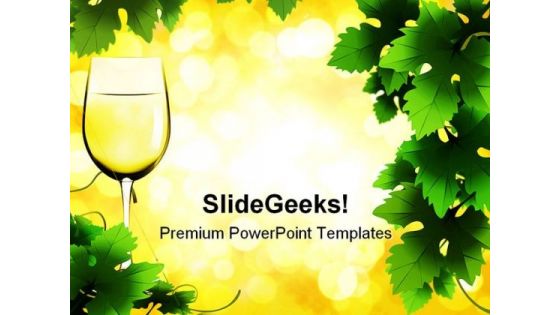 Glass Of Wine Lifestyle PowerPoint Templates And PowerPoint Backgrounds 0511