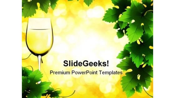 Glass Of Wine Lifestyle PowerPoint Themes And PowerPoint Slides 0511