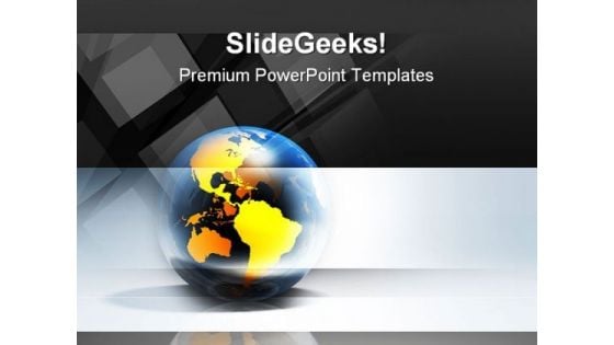 Global Blocks Business PowerPoint Template 1110