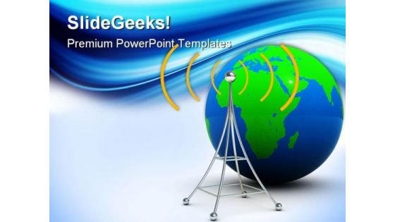 Global Broadcasting Communication PowerPoint Themes And PowerPoint Slides 0211