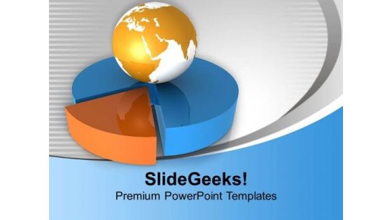 Global Business Process Pie Chart PowerPoint Templates Ppt Backgrounds For Slides 0413