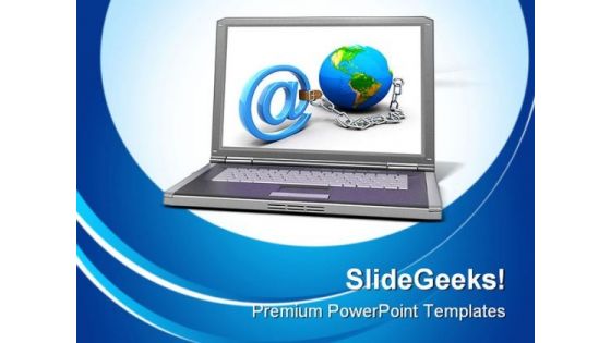 Global Communication Computer PowerPoint Templates And PowerPoint Backgrounds 0311