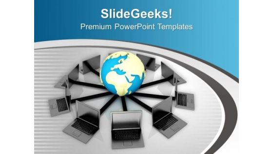 Global Communication Concept PowerPoint Templates Ppt Backgrounds For Slides 0713