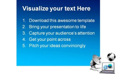 Global Communication Internet PowerPoint Themes And PowerPoint Slides 0411