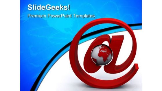 Global Communications Internet PowerPoint Themes And PowerPoint Slides 0411