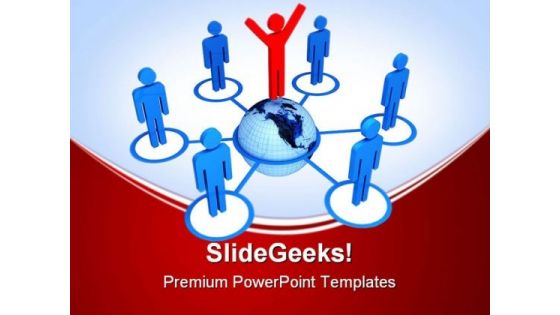 Global Connection Business PowerPoint Templates And PowerPoint Backgrounds 0411