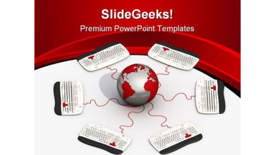 Global Connection Computer PowerPoint Templates And PowerPoint Backgrounds 0611