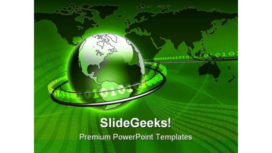 Global Data Communication PowerPoint Themes And PowerPoint Slides 0511