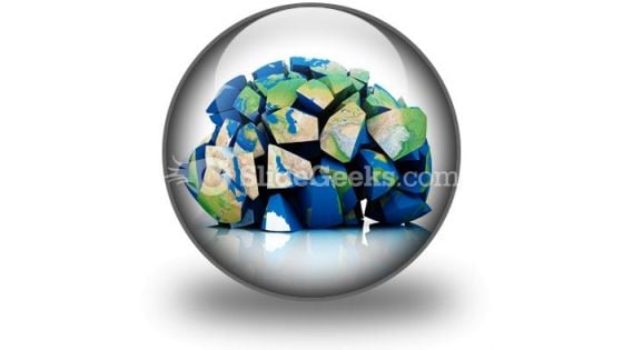 Global Destruction PowerPoint Icon C