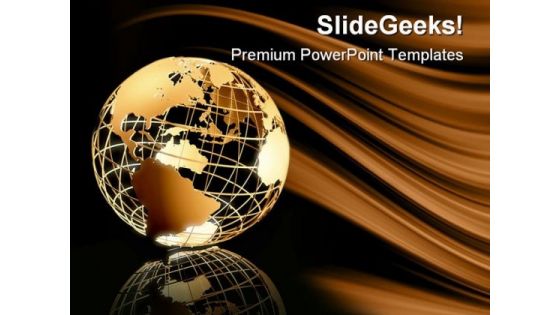 Global Earth PowerPoint Background And Template 1210