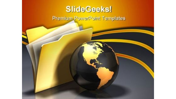 Global Folder Information Business PowerPoint Templates And PowerPoint Backgrounds 0311