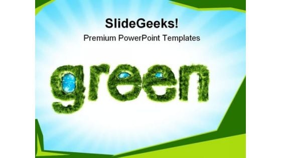 Global Green Environment PowerPoint Templates And PowerPoint Backgrounds 0611