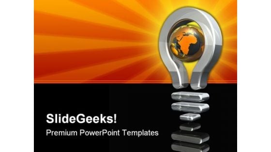 Global Ideas Future PowerPoint Template 1110