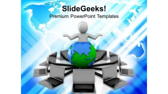 Global Information Network PowerPoint Templates Ppt Backgrounds For Slides 0513