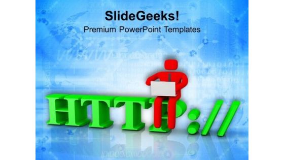 Global Information Of The Internet PowerPoint Templates Ppt Backgrounds For Slides 0713