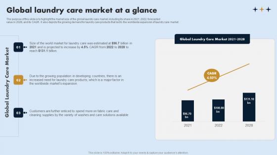 Global Laundry Care Market At A Glance On Demand Laundry Business Plan Demonstration Pdf