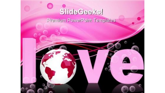 Global Love Abstract PowerPoint Templates And PowerPoint Backgrounds 0711