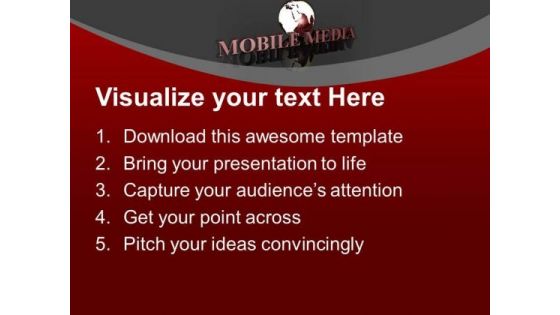 Global Mobile Media Concept PowerPoint Templates Ppt Backgrounds For Slides 0213