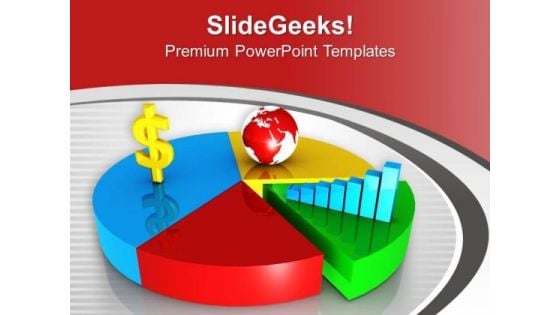 Global Money Variation Pie Chart PowerPoint Templates Ppt Backgrounds For Slides 0413