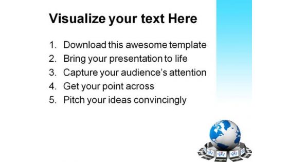 Global Network Internet PowerPoint Themes And PowerPoint Slides 0411