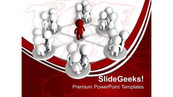 Global Network Leadership PowerPoint Templates And PowerPoint Themes 0612