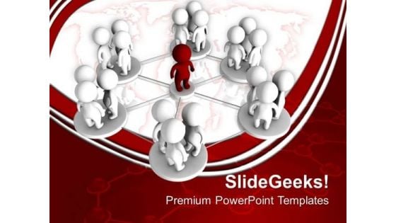 Global Network Leadership PowerPoint Templates And PowerPoint Themes 0712