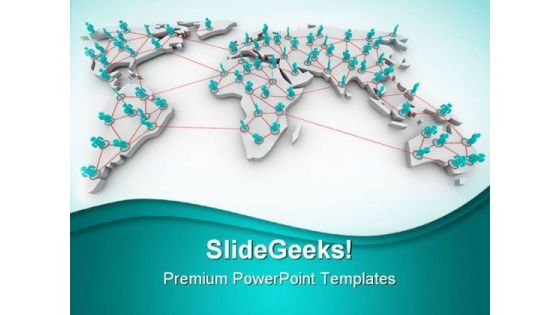 Global Networking01 Communication PowerPoint Templates And PowerPoint Backgrounds 0711