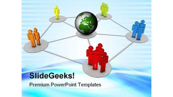 Global Networking02 Communication PowerPoint Templates And PowerPoint Backgrounds 0711