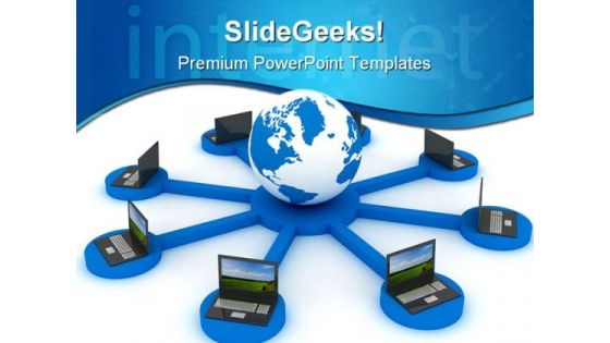 Global Networking Computer PowerPoint Templates And PowerPoint Backgrounds 0211