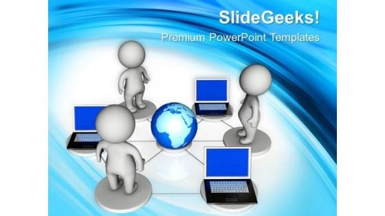 Global Networking Computer PowerPoint Templates And PowerPoint Themes 0712