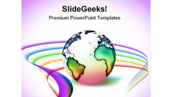 Global Peace Globe PowerPoint Themes And PowerPoint Slides 0811