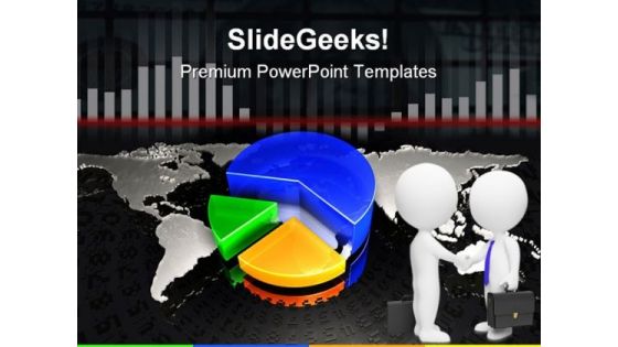 Global Pie Chart Business PowerPoint Templates And PowerPoint Backgrounds 0611