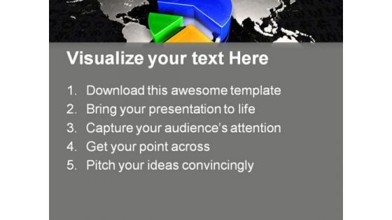 Global Pie Chart Business PowerPoint Themes And PowerPoint Slides 0611