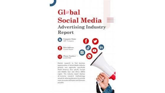 Global Social Media Advertising Industry Report Pdf Word Document