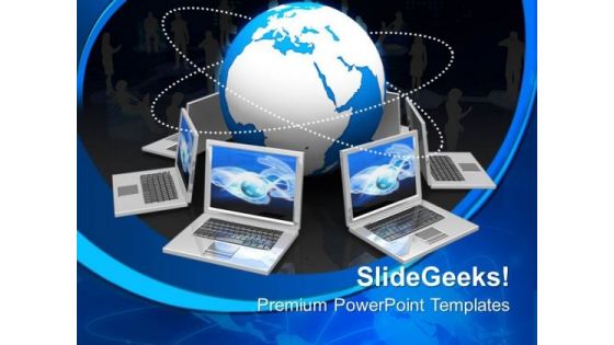 Global Target Computer PowerPoint Templates And PowerPoint Themes 0612