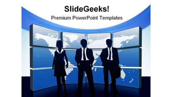 Global Team Business PowerPoint Templates And PowerPoint Backgrounds 0811