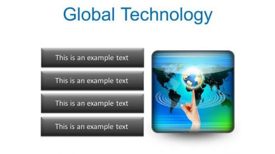 Global Technology Globe PowerPoint Presentation Slides S