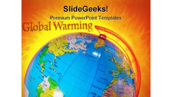 Global Warming Globe PowerPoint Themes And PowerPoint Slides 0511